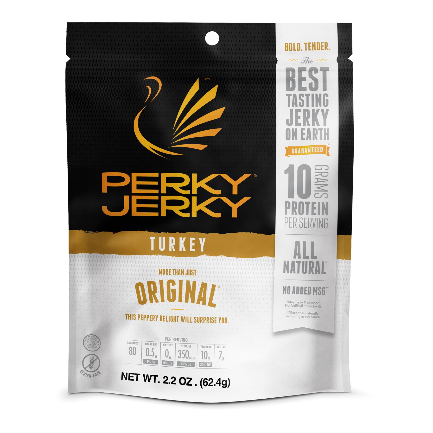 Perky Jerky More Than Just Original Turkey 2.2oz Bag